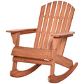 Scaun Adirondack Impermeabil din Lemn pentru Grădină și Exterior, 77x94x97 cm, Lemn Natural