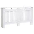 Masca Calorifer Lemn Alb – 152×19×81 cm cu Grilaj Elegant
