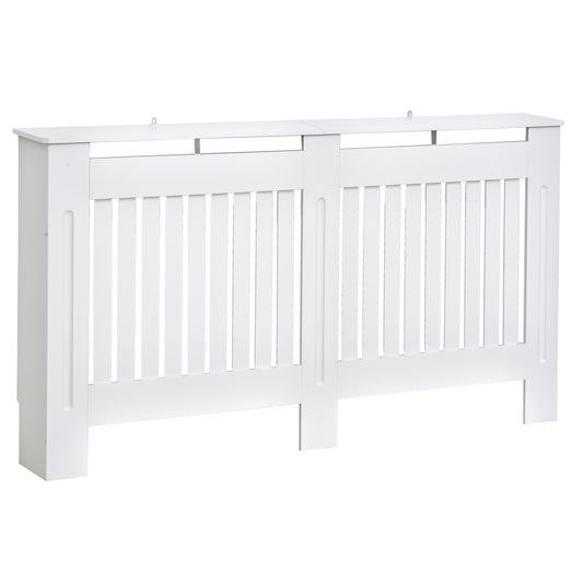 Masca Calorifer Lemn Alb – 152×19×81 cm cu Grilaj Elegant