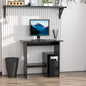 Birou PC Modern din Lemn cu Raft pentru Unitatea Centrală și Spațiu pentru Tastatură Glisantă, 80x45x75 cm, Negru