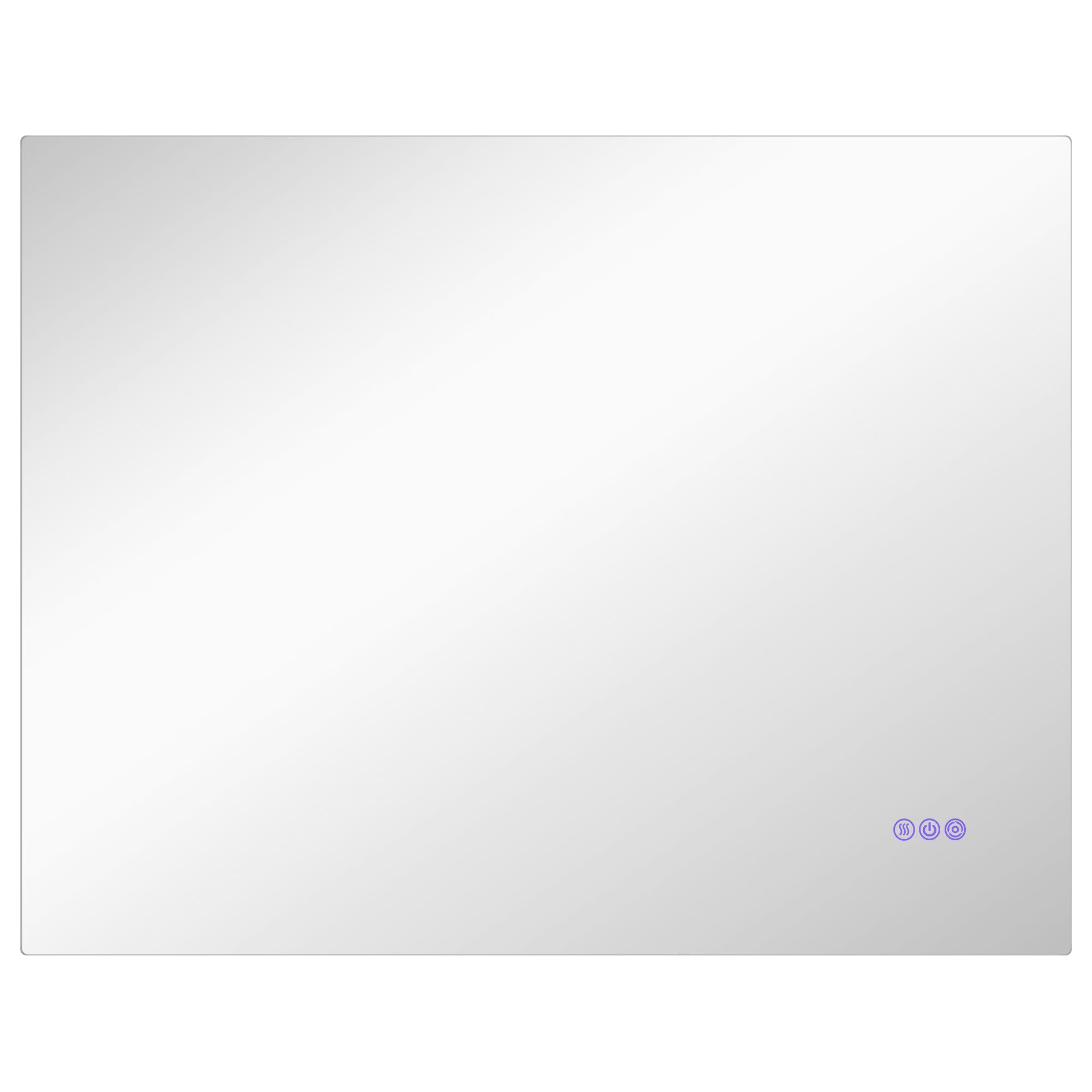 Oglindă de Baie Anticondens cu Luminozitate și Culoare Reglabilă, din Sticlă și Aluminiu, 80x60x4 cm