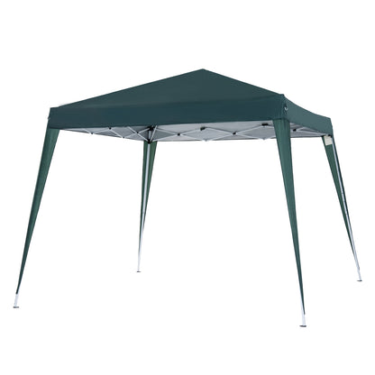 Foișor Pliabil de Grădină 3x3 m, Cort Pop-Up de Exterior din Oțel și Poliester, Pavilion pentru Terasă, Camping sau Evenimente, Verde