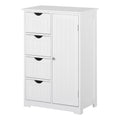 Mobila de Baie cu Usa Basculanta si Sertare Alb 56 x 30 x83cm