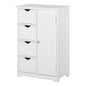 Mobila de Baie cu Usa Basculanta si Sertare Alb 56 x 30 x83cm