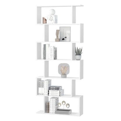 Librarie de Design Modern Rafturi Alb, 80x23x192cm