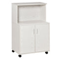 Mobilier pentru Cuptor cu Microunde – Cu Roti si Dulapior, Alb