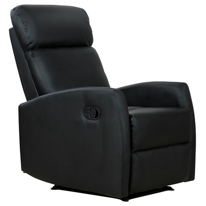 Fotoliu Relax Rabatabil Ergonomic Piele Sintetica 65 × 92 × 100cm, Negru
