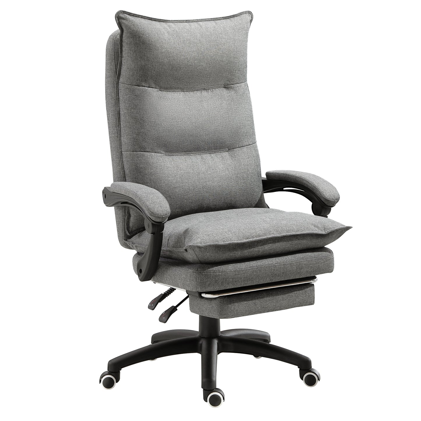 Scaun Birou Ergonomic – Masaj 6 Puncte & Reglabil, Gri