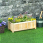 Jardiniera din Lemn Pliabila de Exterior , Inchisa ermetic cu Baza de Scurgere, 70x30x25cm