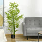 Planta Artificiala de Bambus 150 cm Inaltime cu Ghiveci Inclus pentru Interior si Exterior - Verde