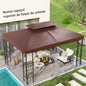 Acoperis de Schimb pentru Gazebo de Gradina, Dublu Strat, 3x4 m