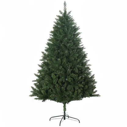 Brad de Crăciun artificial 180cm, cu 800 de ramuri și bază din metal, verde