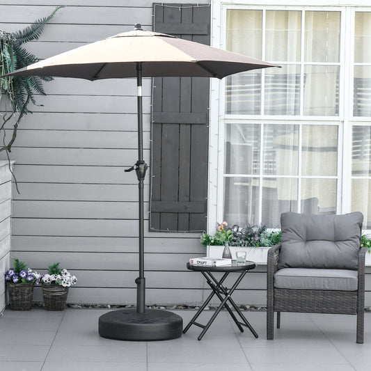 Baza pentru umbrela rotunda Φ55cm din plastic de 30kg pentru stalpi de 38-48mm negru