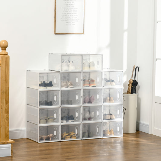 Dulap Pantofi Modular – 18 Cuburi cu Ventilatie