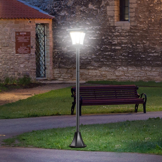 Felinar LED Solar 160 cm – Design Negru pentru Gradina