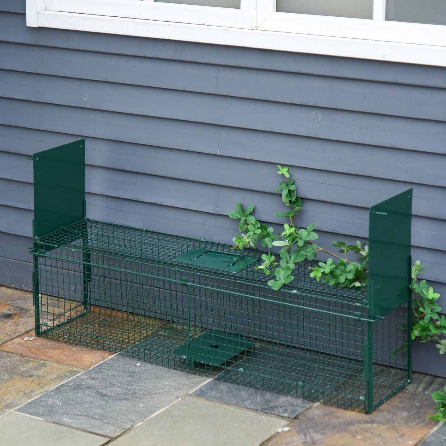 Cusca Capcana Verde – Usa Dubla, 100×25×28 cm pentru Animale