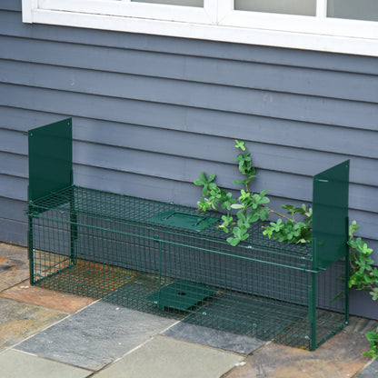 Cusca Capcana Verde – Usa Dubla, 100×25×28 cm pentru Animale