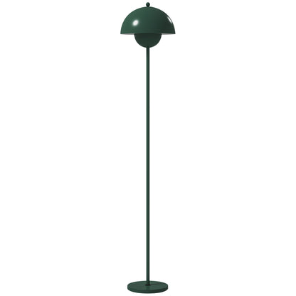 Lampă de Podea cu Abajur Semicircular și Întrerupător cu Pedală, Verde