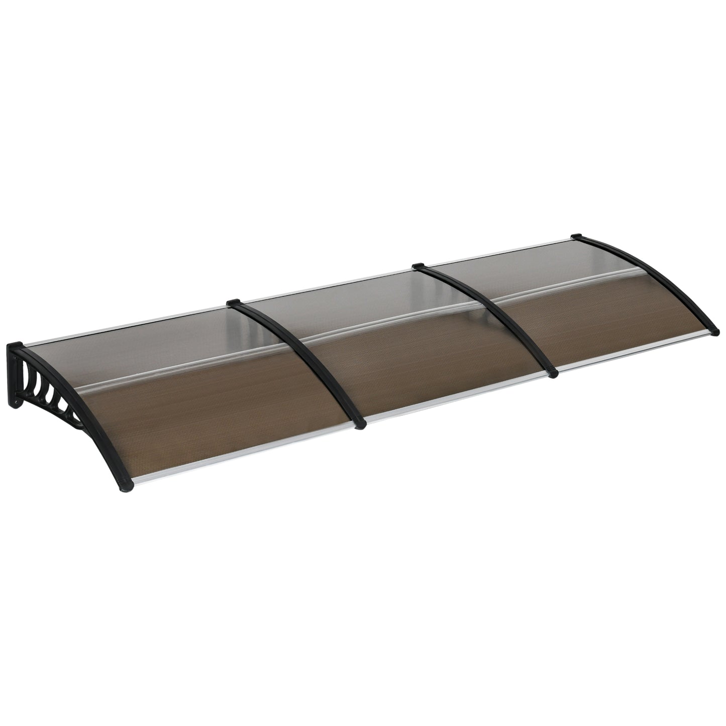 Copertina Exterior 300×100 cm – Policarbonat & Aluminiu Maro