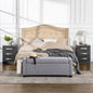 Set 2 Noptiere Moderne cu design compact si 3 sertare