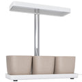 Lampă pentru Plante cu 42 de Lumini LED și 3 Vase 45x18.8x47.8 cm Alb