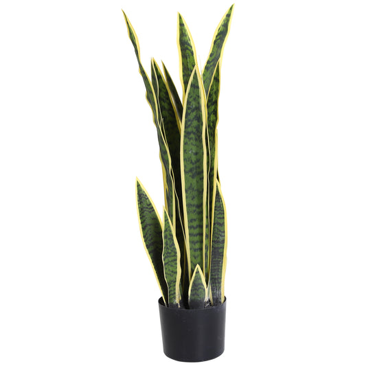 limba soacrei planta artificiala, cu vas, 15x80cm