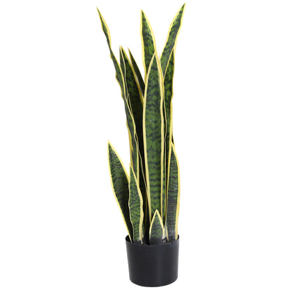 limba soacrei planta artificiala, cu vas, 15x80cm