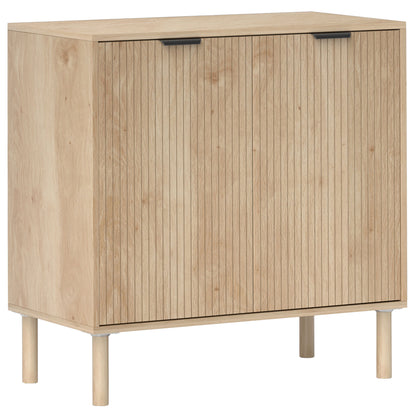 Dulap Mobil din Lemn cu 2 Niveluri și Raft Reglabil pe 3 Niveluri, 78x40x77,5 cm, culoare Stejar