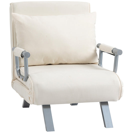 Fotoliu Pat 2-in-1, Design Modern cu Spatar Reglabil