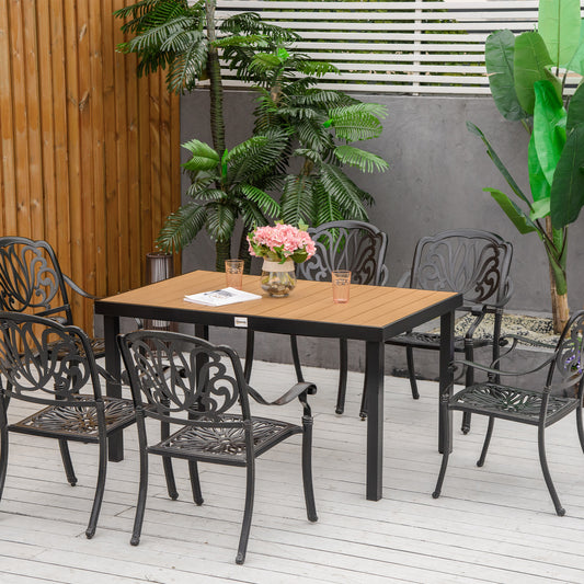 Masa Gradina 6 Persoane – Aluminiu & Plastic pentru Exterior