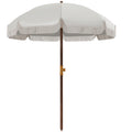 - Umbrelă de plajă compactă, cu protecție UV40+ și husă de transport, gri deschis