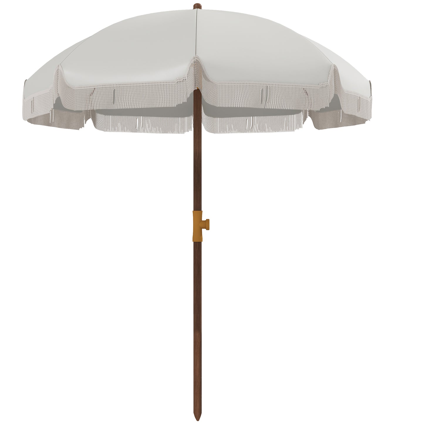 - Umbrelă de plajă compactă, cu protecție UV40+ și husă de transport, gri deschis