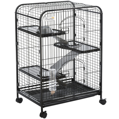 Cusca Animale Mici 64×43.5×93 cm – Cu Rampe, Platforme & Roti