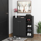 Dulap Pantofi Negru – 2 Usi Basculante, 83×30×90 cm