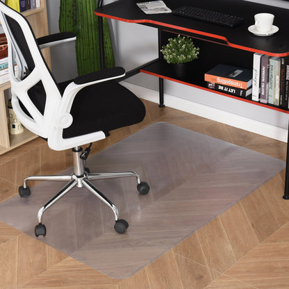 Tăviță pentru Scaun Birou Protecție Pardoseală Antiderapantă din Plastic, 90x120 cm, Transparent
